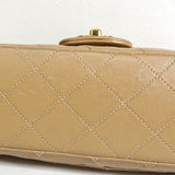 シャネル ココマーク マトラッセ23 ターンロック ラムスキン ダブルフラップ チェーン 2way ショルダーバッグ ベージュ 1番台6桁 - NEWSED