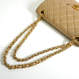 シャネル ココマーク マトラッセ23 ターンロック ラムスキン ダブルフラップ チェーン 2way ショルダーバッグ ベージュ 1番台6桁 - NEWSED