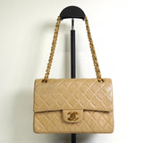 シャネル ココマーク マトラッセ23 ターンロック ラムスキン ダブルフラップ チェーン 2way ショルダーバッグ ベージュ 1番台6桁 - NEWSED