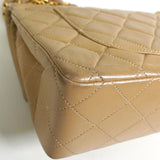 シャネル ココマーク マトラッセ23 ターンロック ラムスキン ダブルフラップ チェーン 2way ショルダーバッグ ベージュ 1番台6桁 - NEWSED