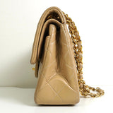 シャネル ココマーク マトラッセ23 ターンロック ラムスキン ダブルフラップ チェーン 2way ショルダーバッグ ベージュ 1番台6桁 - NEWSED