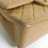 シャネル ココマーク マトラッセ23 ターンロック ラムスキン ダブルフラップ チェーン 2way ショルダーバッグ ベージュ 1番台6桁 - NEWSED