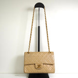 シャネル ココマーク マトラッセ23 ターンロック ラムスキン ダブルフラップ チェーン 2way ショルダーバッグ ベージュ 1番台6桁 - NEWSED