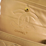 シャネル ココマーク マトラッセ23 ターンロック ラムスキン ダブルフラップ チェーン 2way ショルダーバッグ ベージュ 1番台6桁 - NEWSED