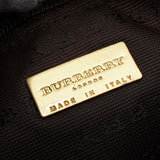 バーバリー ノバチェック PVC / レザー ミニボストンバッグ ハンドバッグ ベージュ レディース