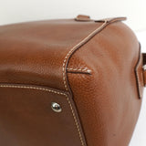 カルティエ マルチェロ レザー 2way ハンドバッグ ショルダーバッグ ブラウン