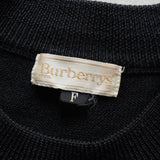 バーバリー ヴィンテージ ホースロゴ モックネック ニット ブラック