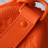 ルイヴィトン モノグラム キーポル バンドリエール25 トリヨンレザー 2way ミニボストンバッグ ハンドバッグ ショルダーバッグ オレンジ - NEWSED