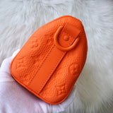 ルイヴィトン モノグラム キーポル バンドリエール25 トリヨンレザー 2way ミニボストンバッグ ハンドバッグ ショルダーバッグ オレンジ - NEWSED