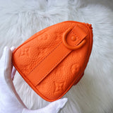 ルイヴィトン モノグラム キーポル バンドリエール25 トリヨンレザー 2way ミニボストンバッグ ハンドバッグ ショルダーバッグ オレンジ - NEWSED