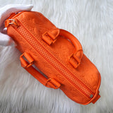 ルイヴィトン モノグラム キーポル バンドリエール25 トリヨンレザー 2way ミニボストンバッグ ハンドバッグ ショルダーバッグ オレンジ - NEWSED