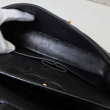 シャネル ターンロック マトラッセ25 キャビアスキン ダブルフラップ チェーンショルダーバッグ トートバッグ ブラック ゴールド - NEWSED