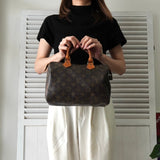 ルイ ヴィトン モノグラム スピーディ25 M41528 ハンドバッグ ブラウン - NEWSED