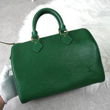 ルイ・ヴィトン エピ スピーディ25 ハンドバッグ ボルネオグリーン M43014 - NEWSED
