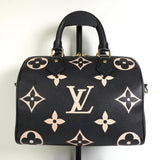 ルイ ヴィトン モノグラム アンプラント スピーディ バンドリエール25 バイカラー ブラック M58947 ICチップ内蔵 - NEWSED