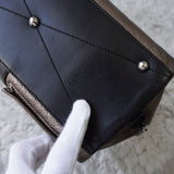 ロエベ ローラ26 レザー ハンドバッグ メタリック シャンパンゴールド - NEWSED