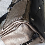 ロエベ ローラ26 レザー ハンドバッグ メタリック シャンパンゴールド - NEWSED