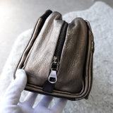 ロエベ ローラ26 レザー ハンドバッグ メタリック シャンパンゴールド - NEWSED