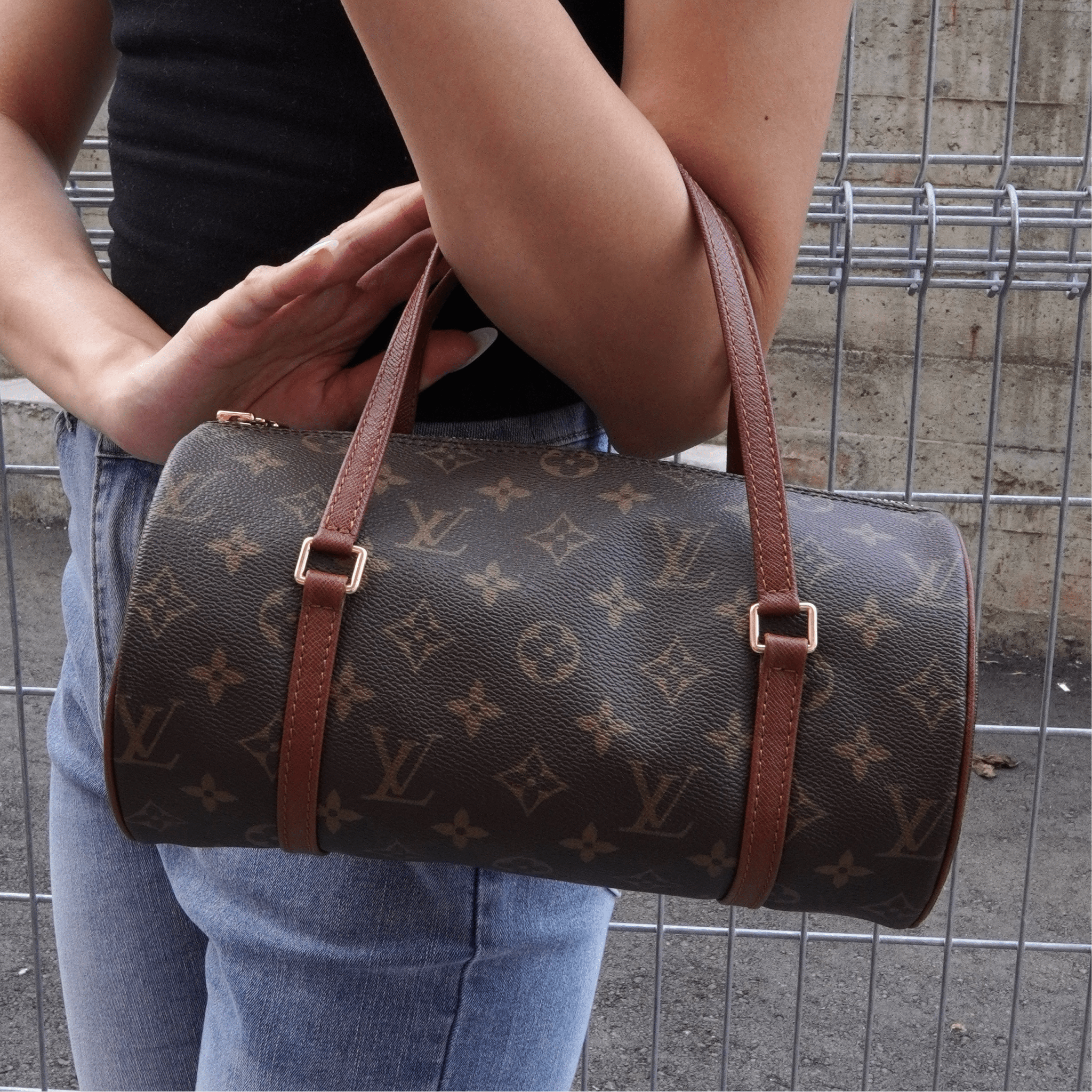 ルイヴィトン モノグラム パピヨン26 ハンドバッグ ヴィンテージ 旧型 Louis Vuitton 旧型パピヨン26 モノグラム