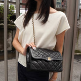 シャネル パリ限定 ココマーク ターンロック マトラッセ ラムスキン ダブルフラップ チェーンショルダーバッグ ブラック 2番台7桁 - NEWSED