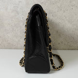 シャネル パリ限定 ココマーク ターンロック マトラッセ ラムスキン ダブルフラップ チェーンショルダーバッグ ブラック 2番台7桁 - NEWSED