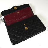 シャネル パリ限定 ココマーク ターンロック マトラッセ ラムスキン ダブルフラップ チェーンショルダーバッグ ブラック 2番台7桁 - NEWSED