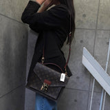 ルイ・ヴィトン モノグラム モンソー28 2way ハンドバッグ ショルダーバッグ ブラウン M51185 - NEWSED