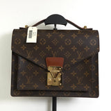ルイ・ヴィトン モノグラム モンソー28 2way ハンドバッグ ショルダーバッグ ブラウン M51185 - NEWSED