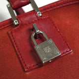 ロエベ アマソナ28 スエード レザー ハンドバッグ レッド レディース - NEWSED