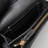 ジバンシィ ヴィンテージ Gロゴ キャンバス / レザー 二つ折り財布 グレー / ブラック 箱付き