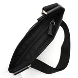 プラダ トライアングルロゴ テスート / レザー ショルダーバッグ ブラック