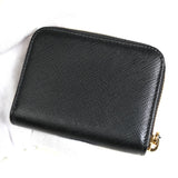 プラダ ロゴ サフィアーノ レザー コインケース ブラック