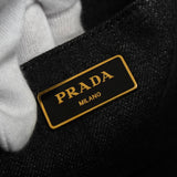 プラダ カナパ デニム 2way ハンドバッグ ショルダーバッグ グレー