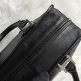 ロエベ アマソナ28 アナグラム レザー ミニボストンバッグ ハンドバッグ ブラック