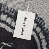 アクネ ストゥディオズ ハートプリント チャンキーニット セーター グレー タグ付き未使用品