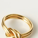 セリーヌ ダブルノット リング 指輪 GP ゴールド 15号 メンズ / レディース