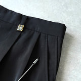 クリスチャン ディオール ヴィンテージ ツータック スラックス ブラック