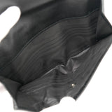 プラダトライアングルロゴサフィアーノ レザー 二つ折り財布 ブラック