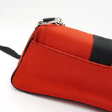 クリスチャン ディオール ハードコア ロゴ ナイロンキャンバス チェーン 2way ハンドバッグ ショルダーバッグ レッド / ブラック