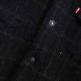 リーバイス チェック柄 ボア裏地 ウールジャケット ブラック / グリーン タグ付き未使用品