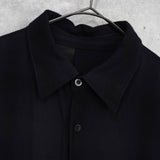 エヌハリウッド オンブレシャツ レーヨンシャツ 長袖シャツ ブラック