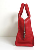 ロエベ ロゴ レザー ミニ ハンドバッグ レッド