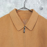 イヴ サンローラン ヴィンテージ YSLロゴ ウールジャケット ブルゾン キャメル