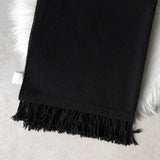 アクネ ストゥディオズ ロゴ ウール ストール マフラー ブラック