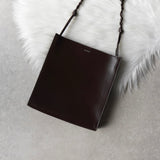 ジルサンダー タングル ミディアム レザー ショルダーバッグ ブラウン