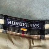 バーバリー ノバチェック ウール プリーツスカート ベージュ