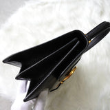 グッチ レザー ベルトデザイン 2way ハンドバッグ ショルダーバッグ ブラック 000・26・0257 - NEWSED