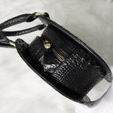 ヴィヴィアン ウエストウッド オーブ ハート型 クロコ エナメル 2way ハンドバッグ ショルダーバッグ ブラック 保存袋付き - NEWSED