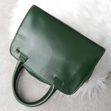 セリーヌ サークルロゴ レザー 2way ハンドバッグ ショルダーバッグ グリーン - NEWSED