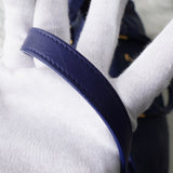 イヴサンローラン プチカバス レザー 2WAY ハンドバッグ ショルダーバッグ バッグ ブルー - NEWSED